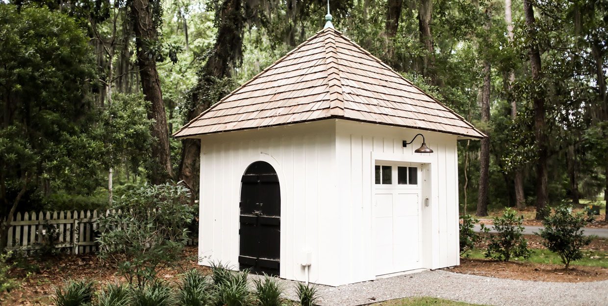 Architecture Details Golf Cart Shed Gated Community